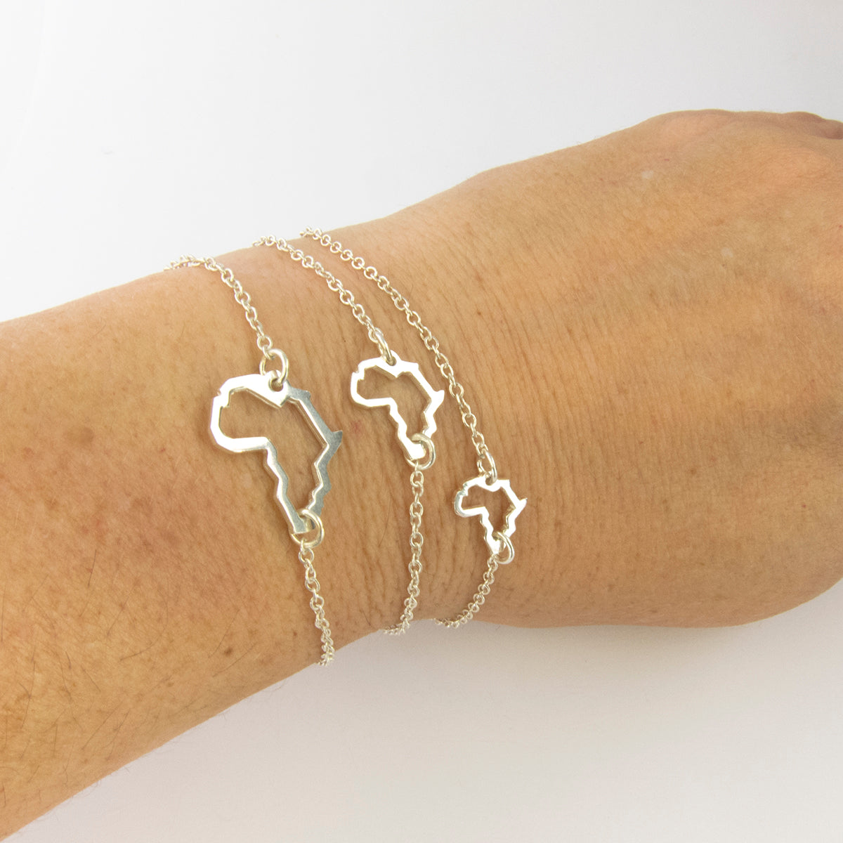 Africa cutout bracelet - small, medium, large
