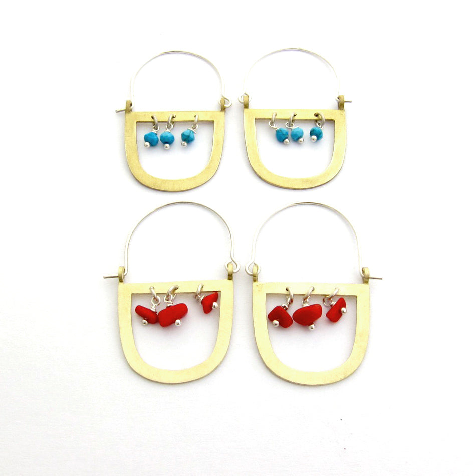 Maasai inspired earrings by South African designer Savage Jewellery