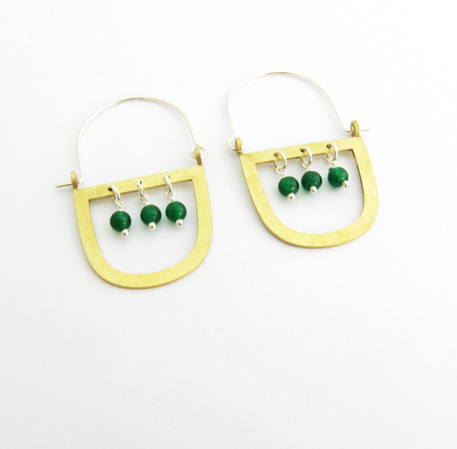 Three Stone Maasai Earring