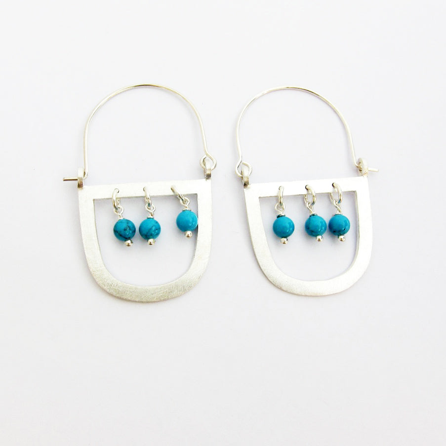 Three Stone Maasai Earring
