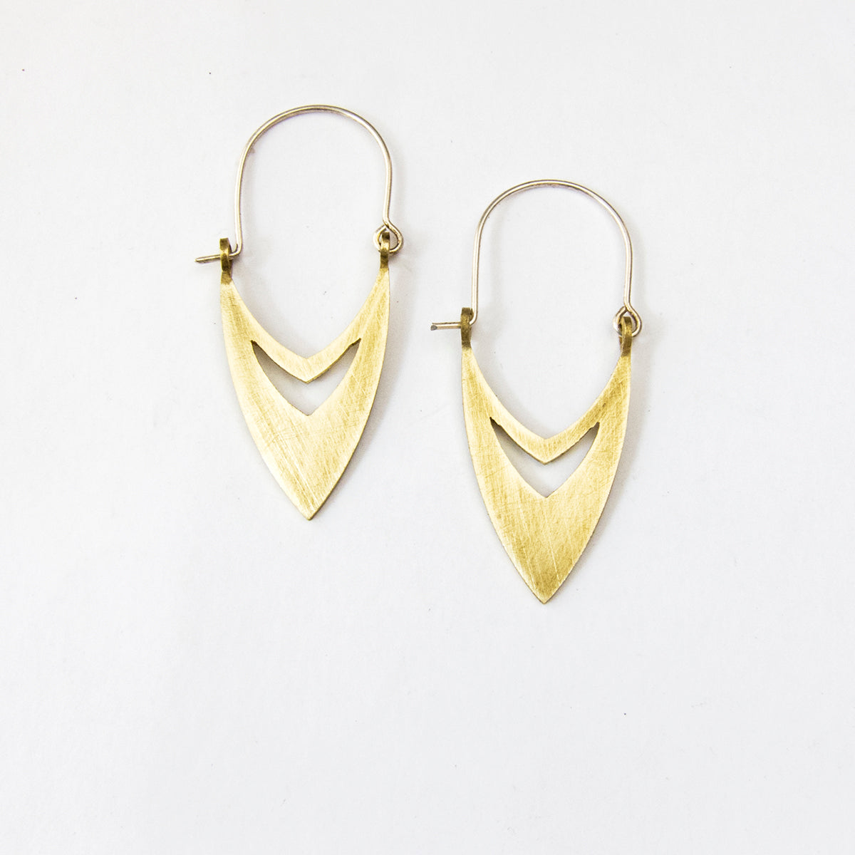 Arabic style earrings in brass by Durban jewellery designer Savage Jewellery