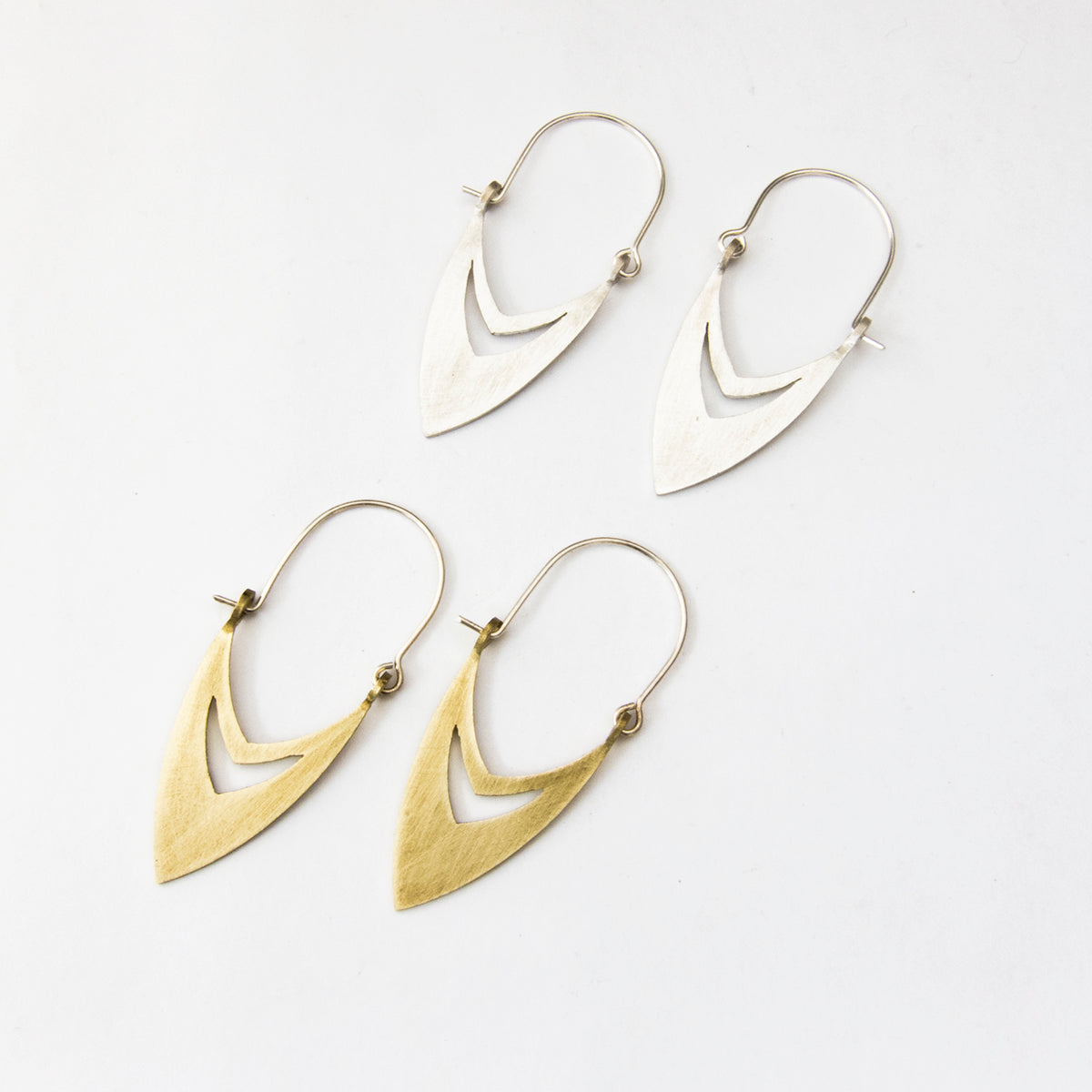 Arabic style earrings by Durban designer Savage Jewellery in silver or brass
