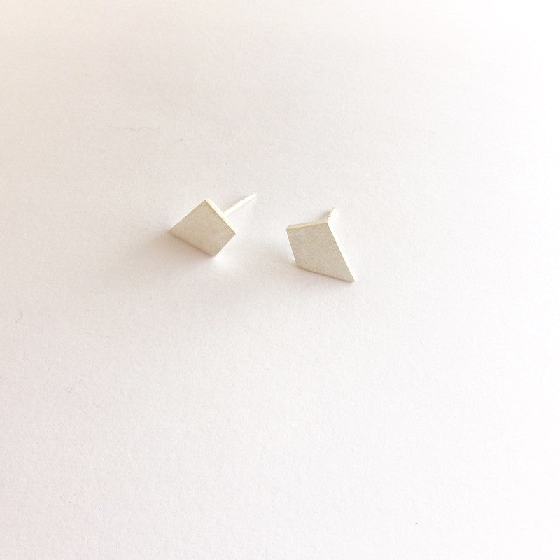 Diamond Studs in Silver