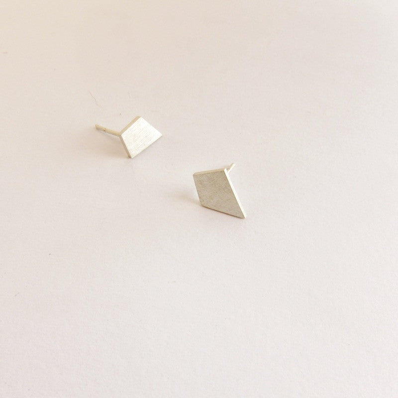 Diamond Studs in Silver