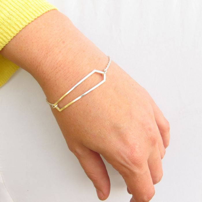 Long Crystal Chain Bracelet