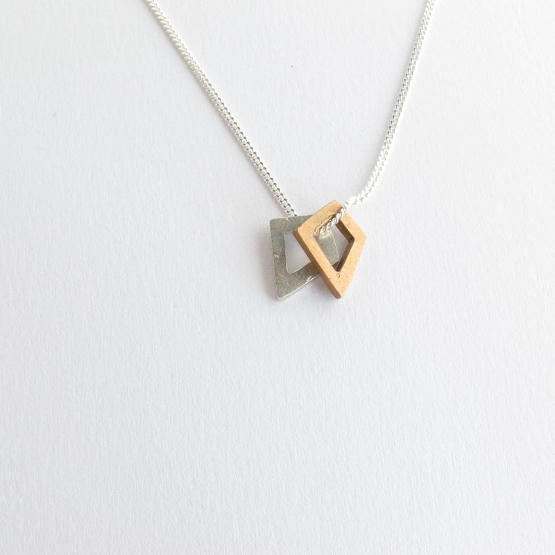 Delicate geometric necklace by Savage Jewellery