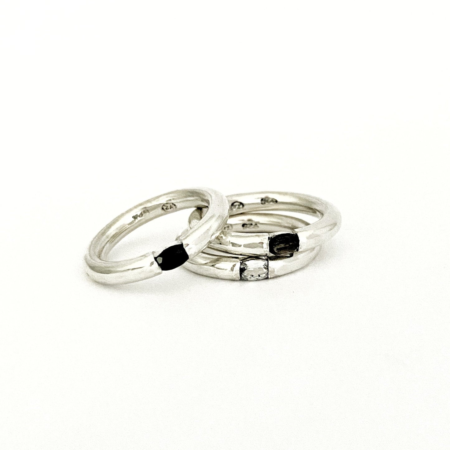 Neutral Ombre All Sorts stacking rings