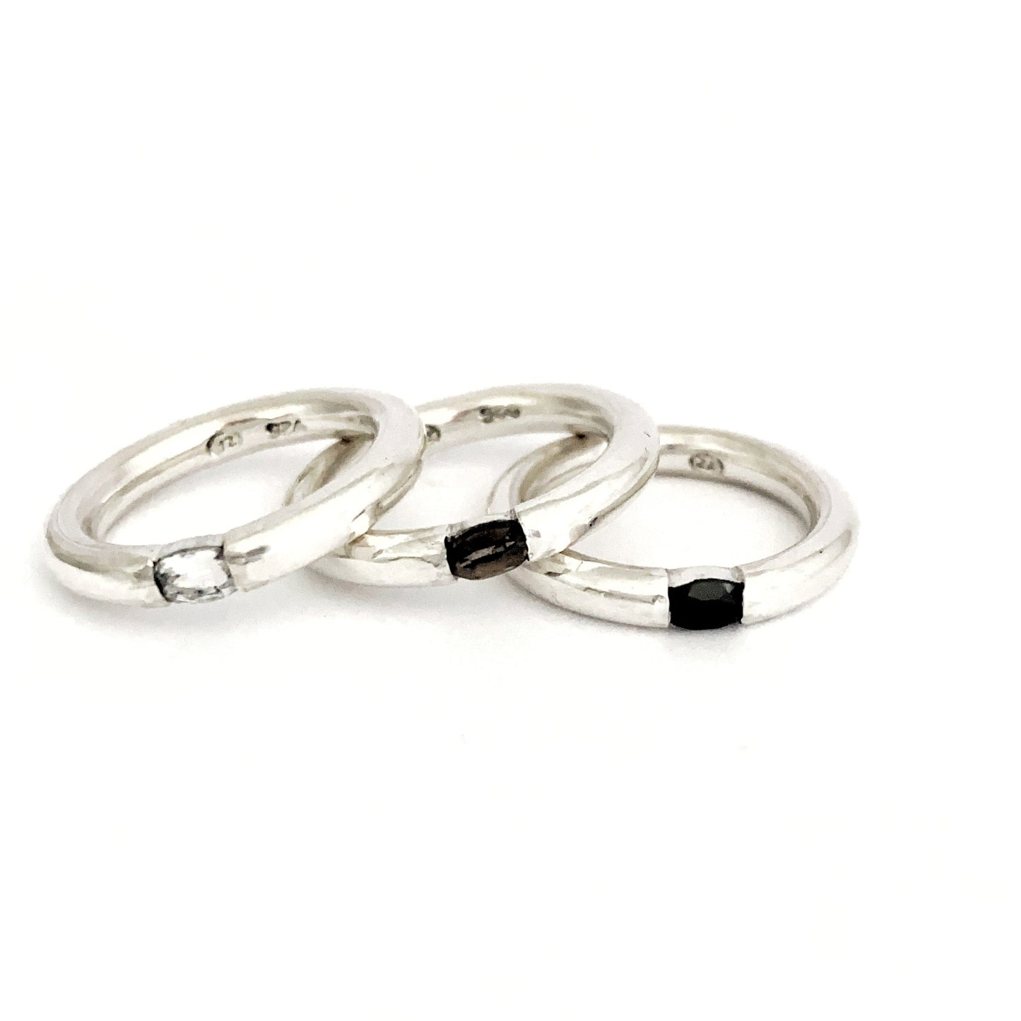 Neutral Ombre All Sorts stacking rings