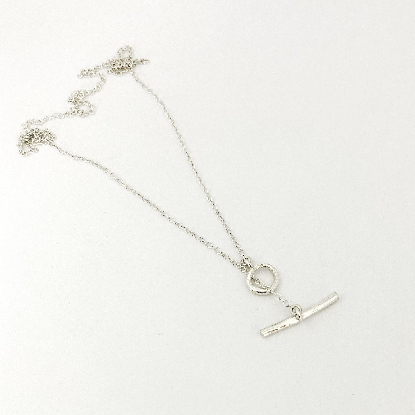 TILONÈ and Savage Jewllery TT Necklace in silver with organic fob catch
