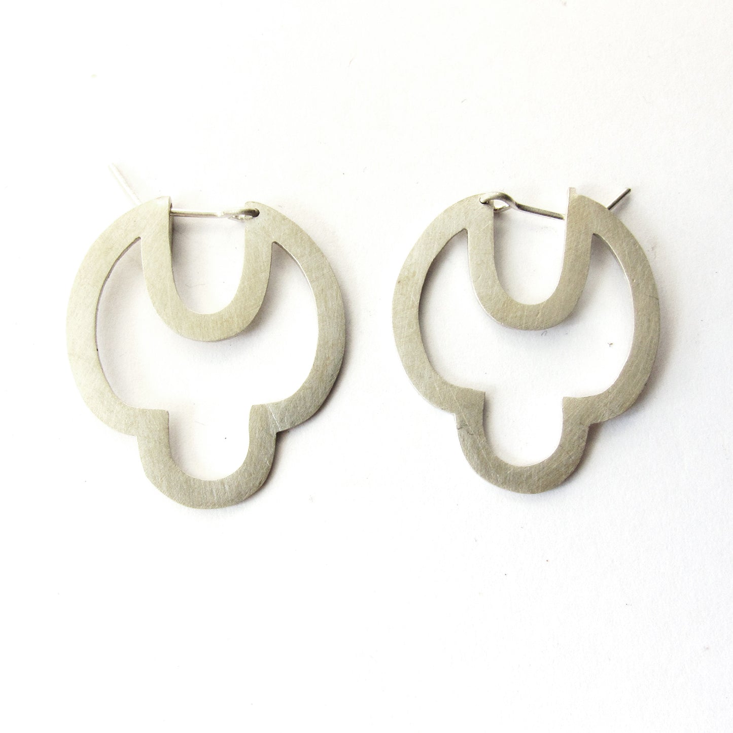 Silver Art Deco earrings