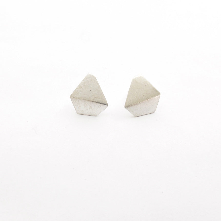 Folded geometric shape drop stud