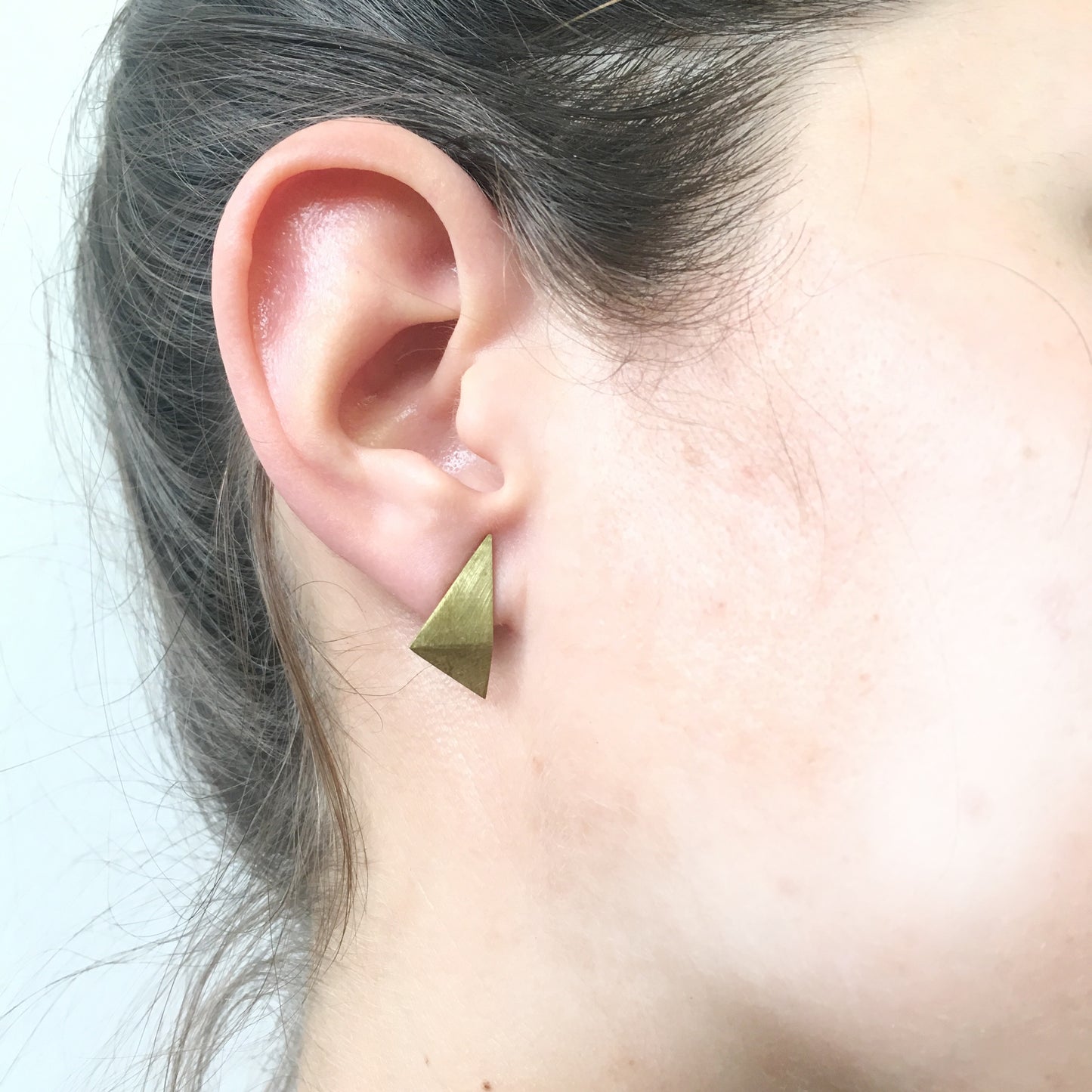 Folded Triangle Drop Stud