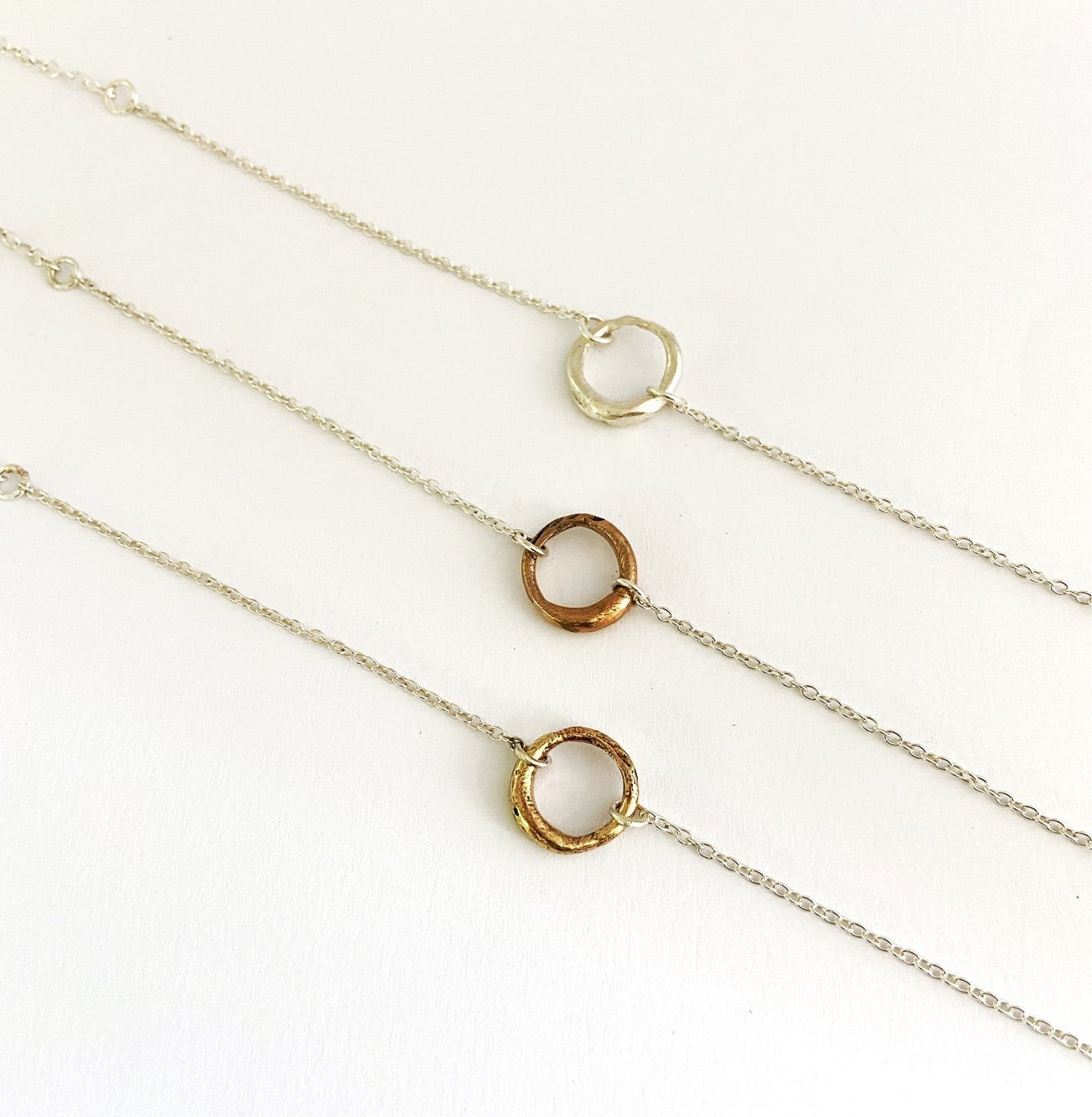 Organic circle bracelet