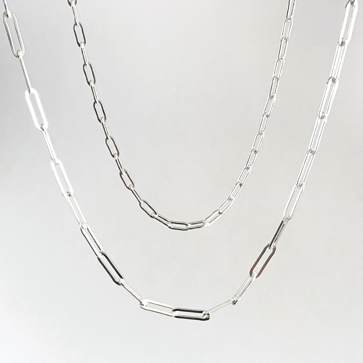 Paper clip necklace - medium