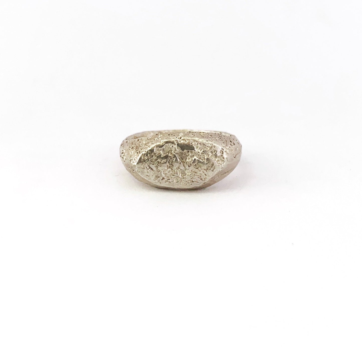 Chunky modern signet ring for men or woman by Savage Jewellery