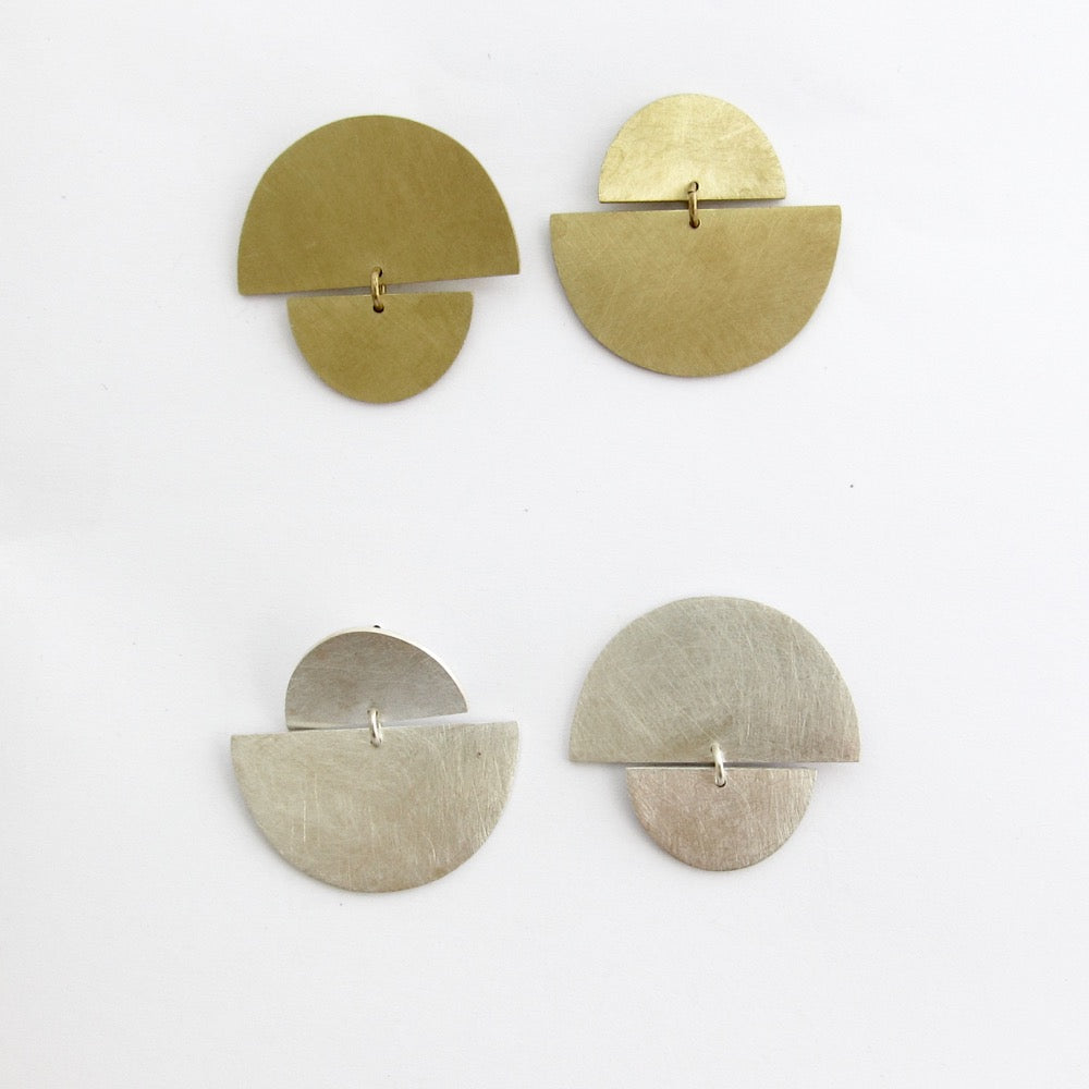 Sunrise sunset studs - large