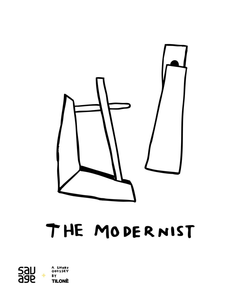 The Modernist - a modern earring