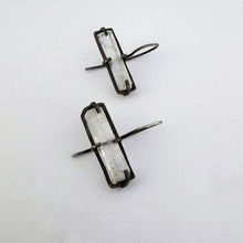 Contemporary quartz crystal designer earrings by Savage Jewellery