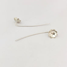 contemporary silver daisy earring by South African designer Savage Jewellery
