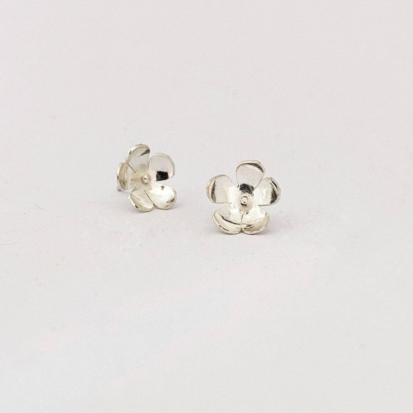 sterling silver flower stud by Savage Jewellery