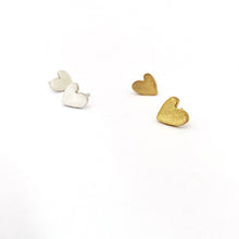 Silver and gold heart studs perfect for any occasion 