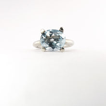 Sky blue topaz ring in silver by Savage Jewelllery