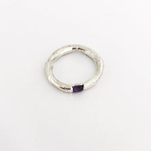 organic style silver ring by designer Savage Jewellery
