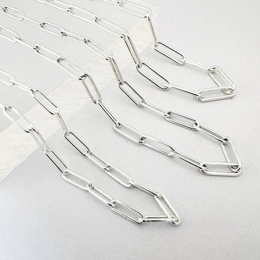 Paperclip necklace in three sizes by South African designer Savage Jewellery