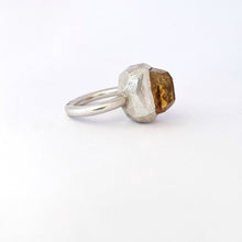 Contemporary designer citrine one of a kind ring by South African designer Savage Jewellery