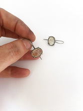 Rutilated quartz drop earrings
