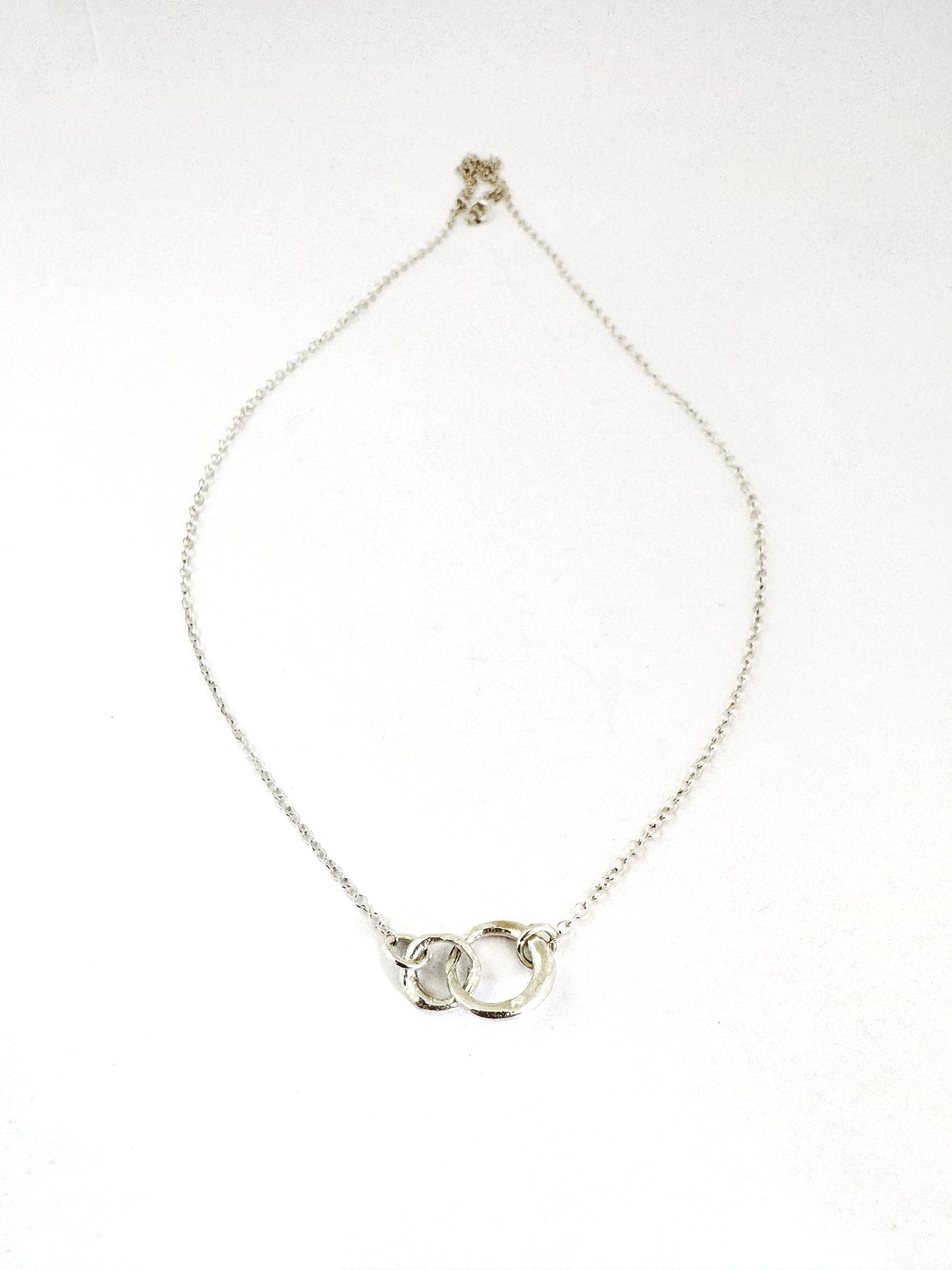 Triple Interlinked organic necklace