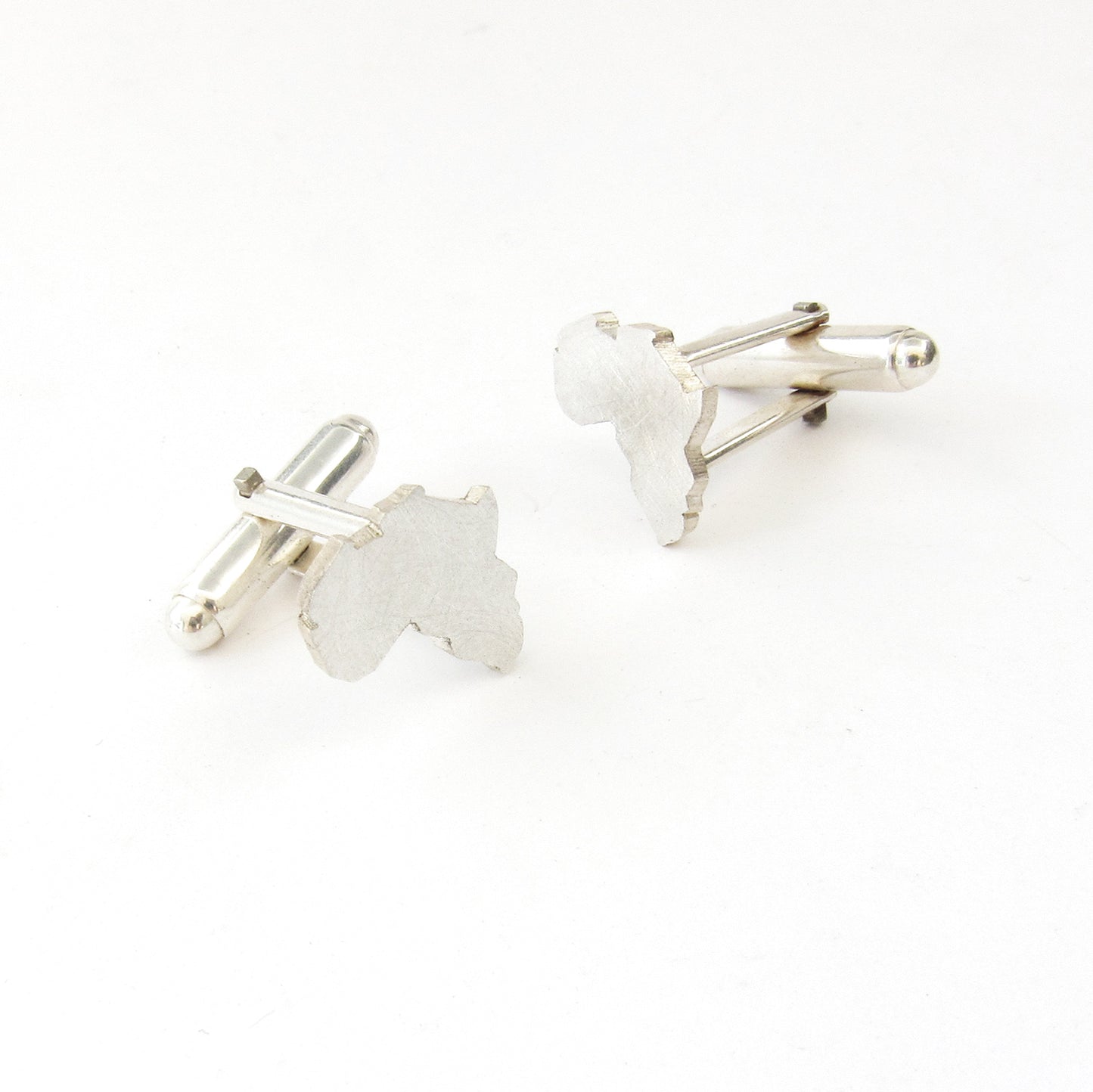 Modern Africa cuff links by designer jeweller Savage Jewellery