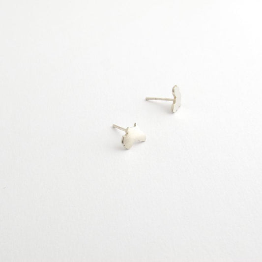 Sterling silver handmade Africa Studs