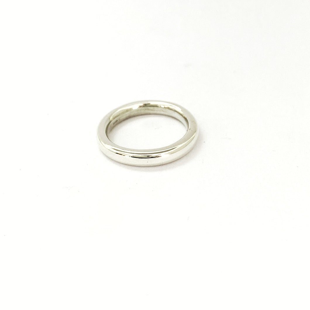 Simple 4mm solid domed style ring in sterling silver by Savage Jewellery