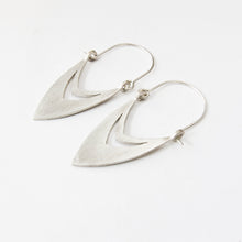 Silver Arabic style drop earrings by Savage Jewellery, South African design 