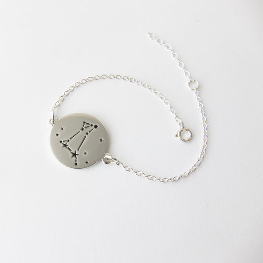 zodiac constellation silver bracelet - Aries by Savage Jewellery star signs