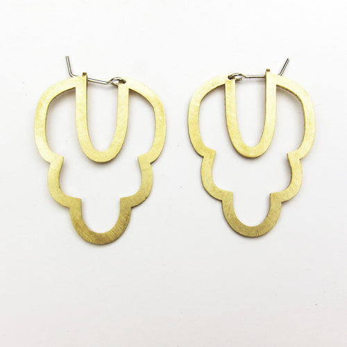 Brass cloud earring buy online, Designed in South Africa, available in Durban, Cape Town and Johannesburg