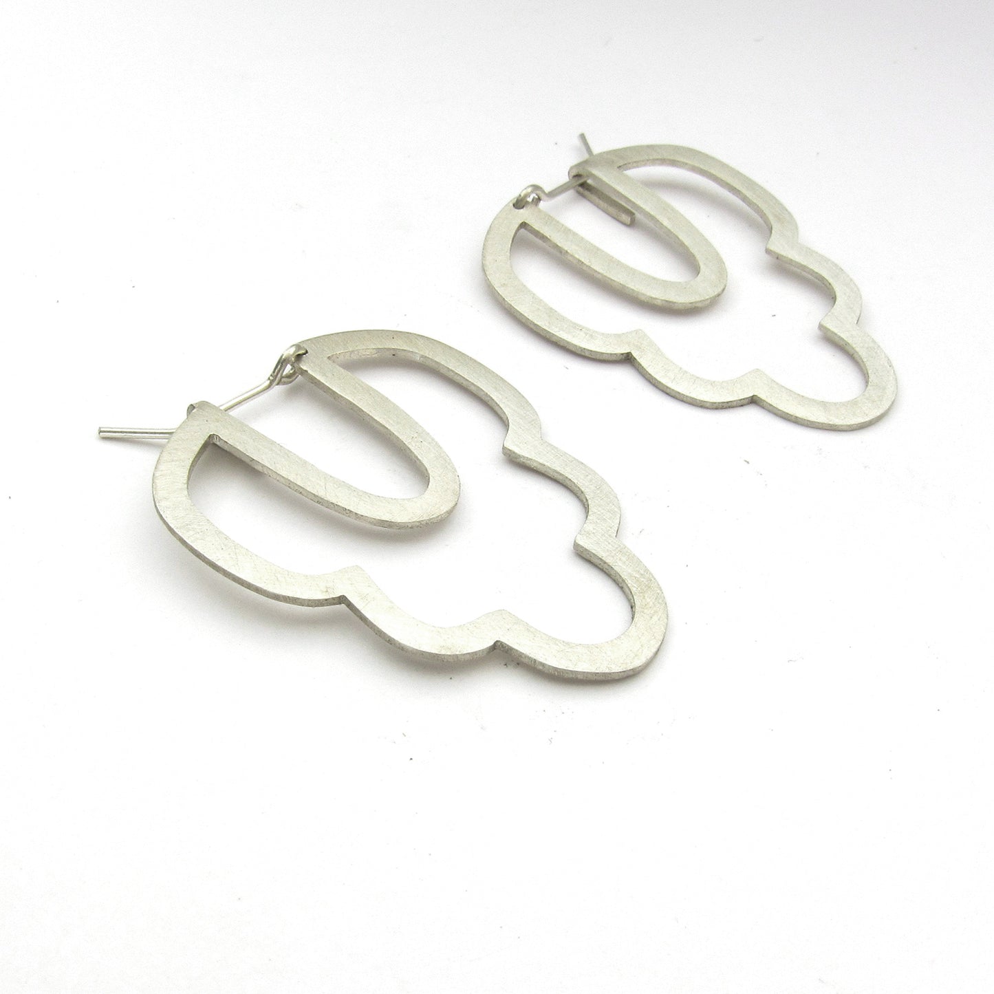 Designer online jewellery silver cloud earring made in South Africa