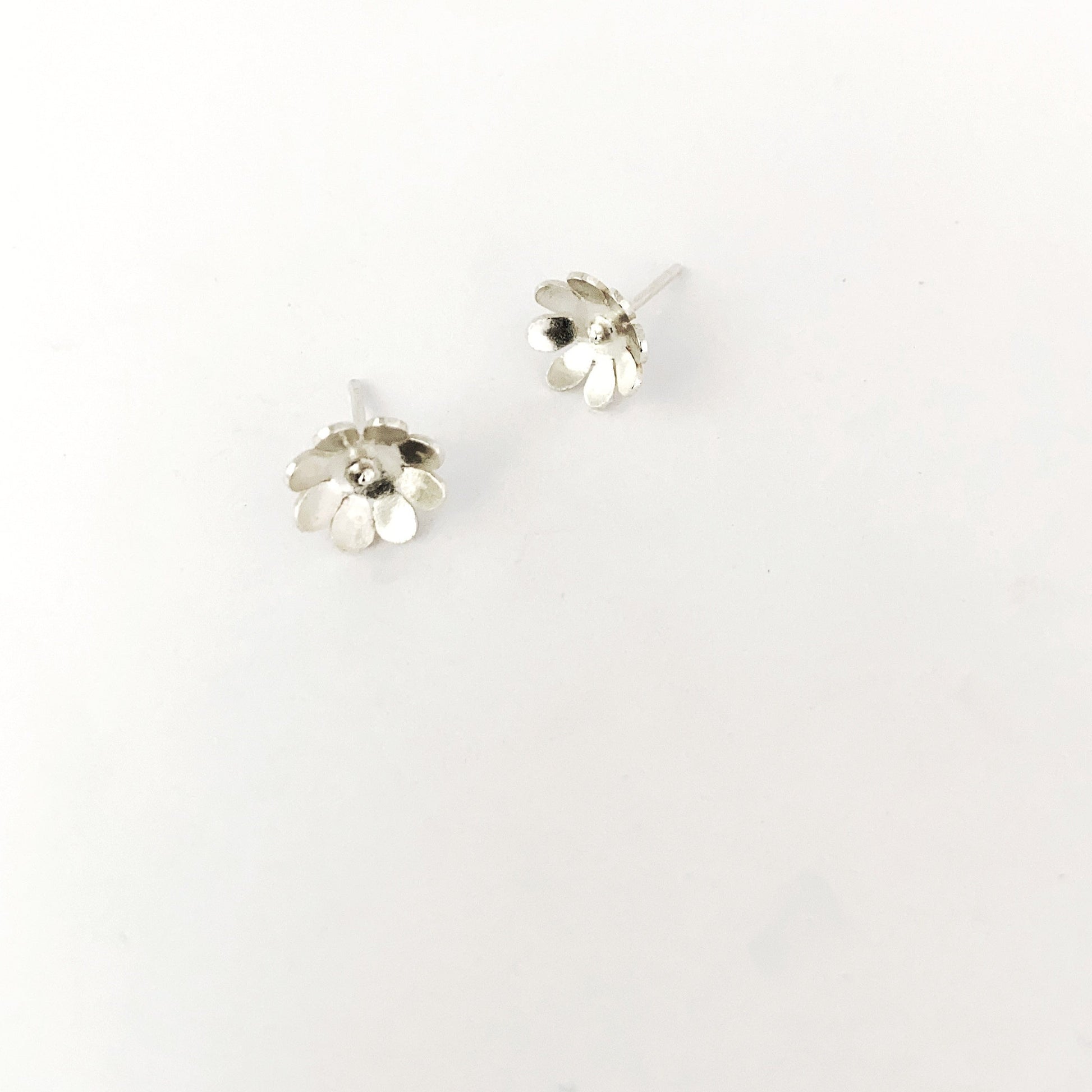 Simple everyday flower earrings by Savage Jewellery