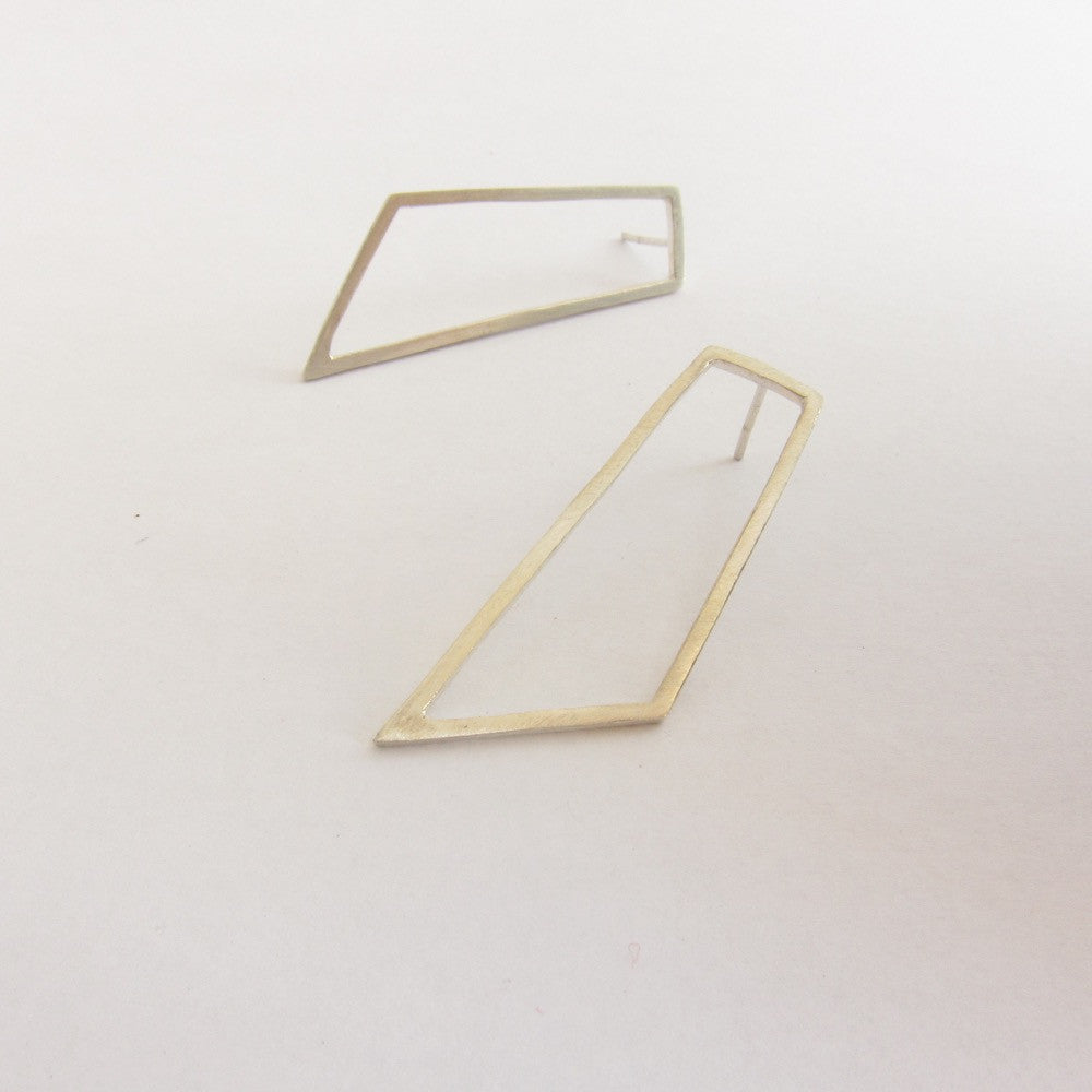 Long Quadrilateral Stud Earring