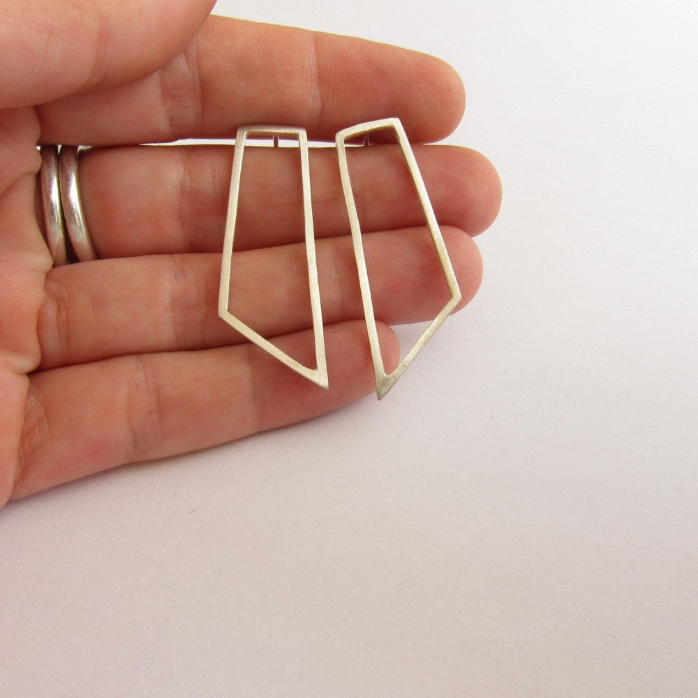 Long Quadrilateral Stud Earring