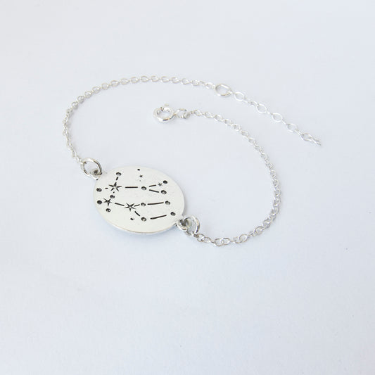 zodiac constellation silver bracelet - Gemini by Savage Jewellery star signs