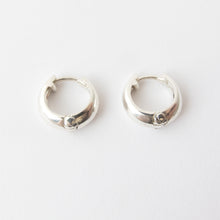 tapered huggie earrings in sterling silver by Savage Jewellery, South Africa