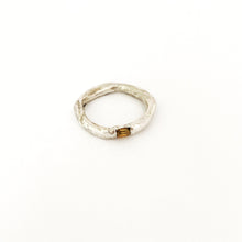 Designer ring in sterling silver with citrine by South African designer Savage Jewellery