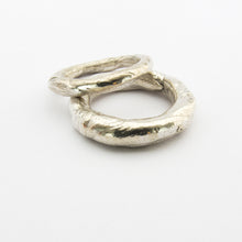 Organic ring in silver, brass or bronze - 3mm