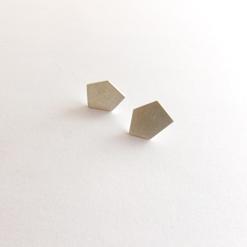 Solid Pentagon Studs