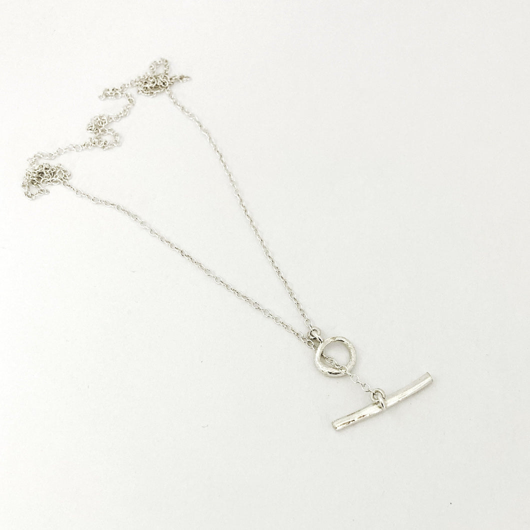 TILONÈ  and Savage Jewllery TT Necklace in silver with organic fob catch