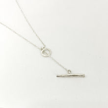 Savage jewellery and TILONÈ colab, silver necklace with tiny organic fob catch