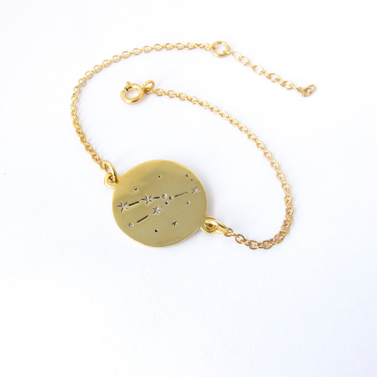 star sign constellations yellow gold bracelet - Taurus by Savage Jewellery Zodiac jewelry 