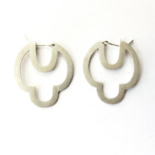Silver Art Deco earrings 